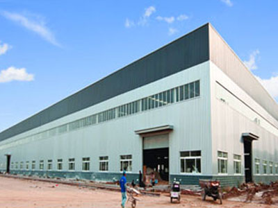 Steel factory building